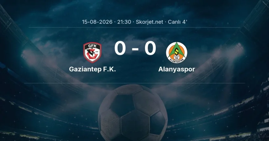 MAÇ BAŞLADI | Gaziantep F.K. - Alanyaspor