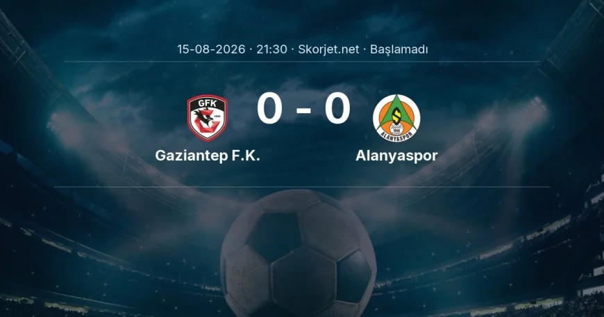 Gaziantep F.K. - Alanyaspor muhtemel ilk 11'ler | Süper Lig