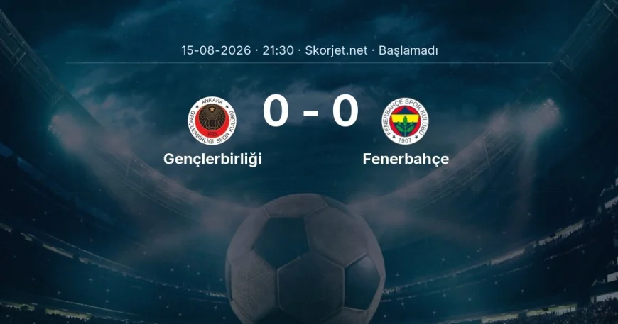 Gençlerbirliği - Fenerbahçe maçı ne zaman, saat kaçta? | Süper Lig