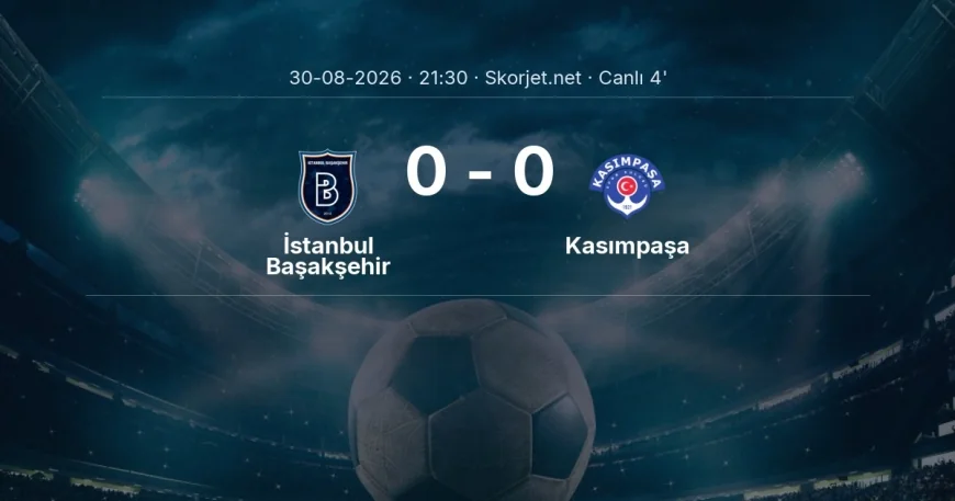 İstanbul Başakşehir - Kasımpaşa maçı başladı | Süper Lig