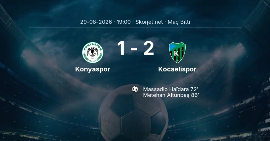 Konyaspor 1-2 Kocaelispor - maç özeti | Süper Lig