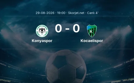 Konyaspor - Kocaelispor maçı başladı | Süper Lig