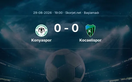 Süper Lig: Konyaspor - Kocaelispor maç bilgileri