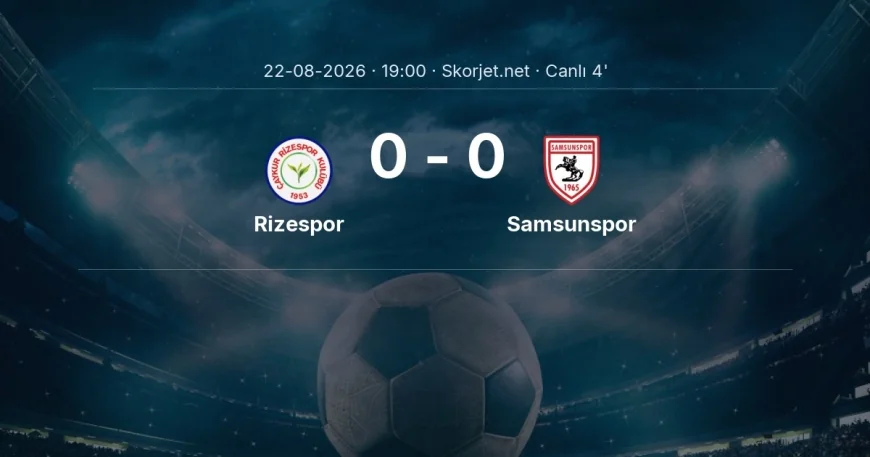 MAÇ BAŞLADI | Rizespor - Samsunspor