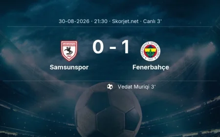Samsunspor - Fenerbahçe maçı başladı | Süper Lig