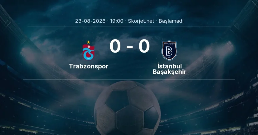 Trabzonspor - İstanbul Başakşehir maçı öncesi | Süper Lig