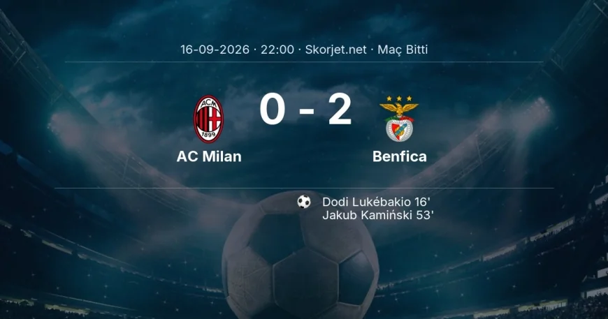 AC Milan 0-2 Benfica - maç özeti | Avrupa Ligi