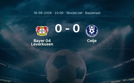 Avrupa Ligi: Bayer 04 Leverkusen - Celje maç bilgileri