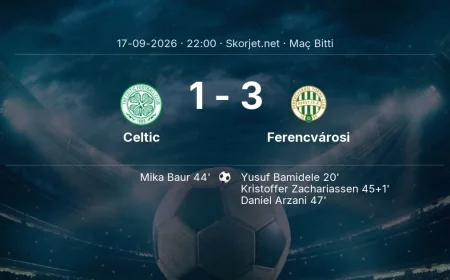 Celtic 1-3 Ferencvárosi - maç özeti | Avrupa Ligi