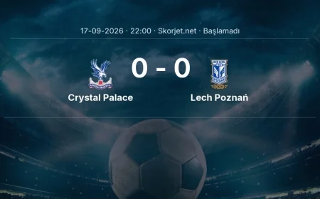 Crystal Palace - Lech Poznań muhtemel ilk 11'ler | Avrupa Ligi