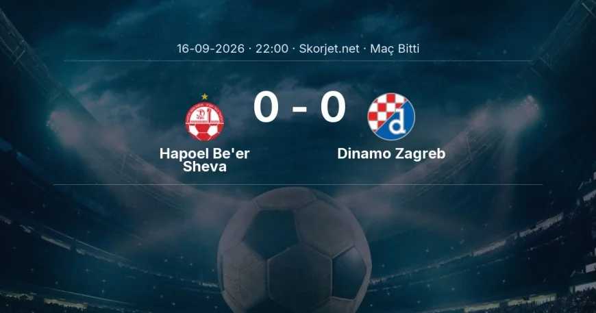 Avrupa Ligi | Hapoel Be'er Sheva 0-0 Dinamo Zagreb sonucu