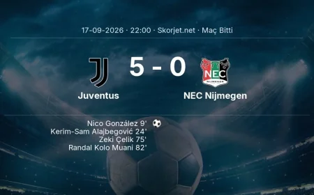 Juventus 5-0 NEC Nijmegen - maç özeti | Avrupa Ligi