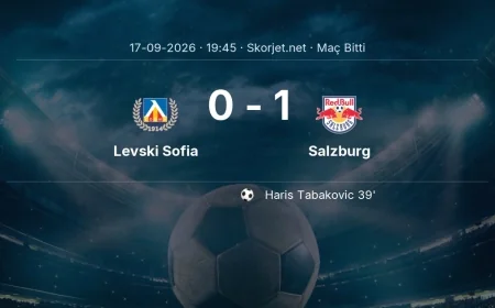 Maç sonucu: Levski Sofia 0-1 Salzburg | Avrupa Ligi
