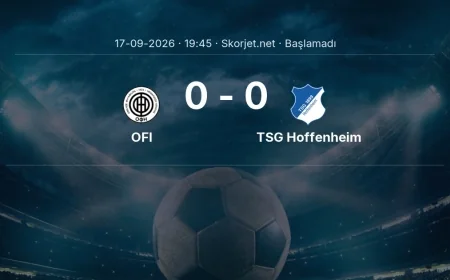Avrupa Ligi: OFI - TSG Hoffenheim kadro ve maç öncesi
