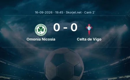 Omonia Nicosia - Celta de Vigo maçı başladı | Avrupa Ligi