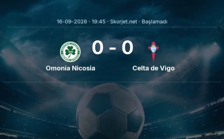 Avrupa Ligi: Omonia Nicosia - Celta de Vigo kadro ve maç öncesi