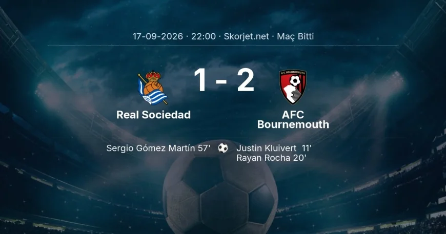 Real Sociedad 1-2 AFC Bournemouth - maç özeti | Avrupa Ligi