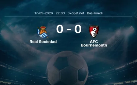 Avrupa Ligi: Real Sociedad - AFC Bournemouth kadro ve maç öncesi