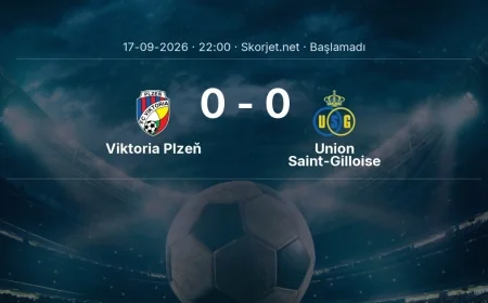 Viktoria Plzeň - Union Saint-Gilloise muhtemel ilk 11'ler | Avrupa Ligi