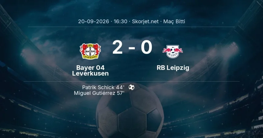 Bayer 04 Leverkusen 2-0 RB Leipzig - maç özeti | Bundesliga