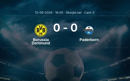 MAÇ BAŞLADI | Borussia Dortmund - Paderborn