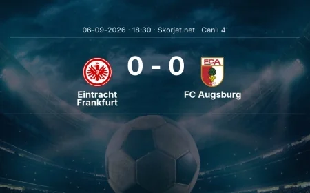 MAÇ BAŞLADI | Eintracht Frankfurt - FC Augsburg