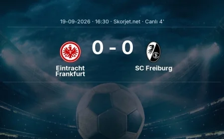 MAÇ BAŞLADI | Eintracht Frankfurt - SC Freiburg