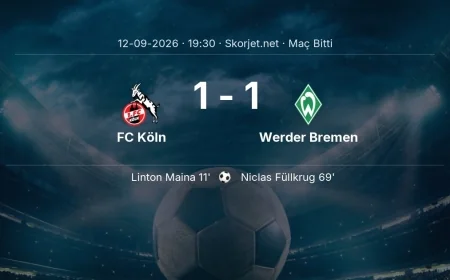Bundesliga | FC Köln 1-1 Werder Bremen sonucu