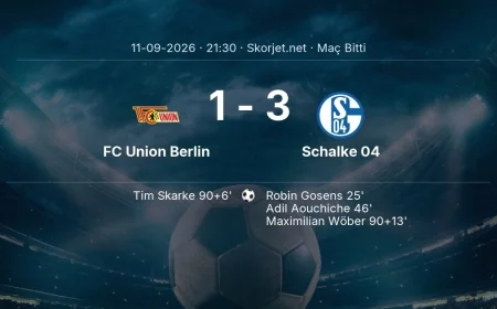 Maç sonucu: FC Union Berlin 1-3 Schalke 04 | Bundesliga