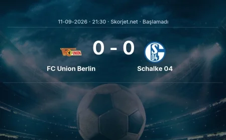 FC Union Berlin - Schalke 04 muhtemel ilk 11'ler | Bundesliga