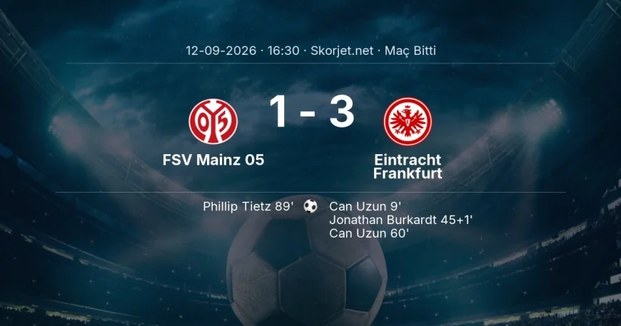 FSV Mainz 05 1-3 Eintracht Frankfurt - maç özeti | Bundesliga