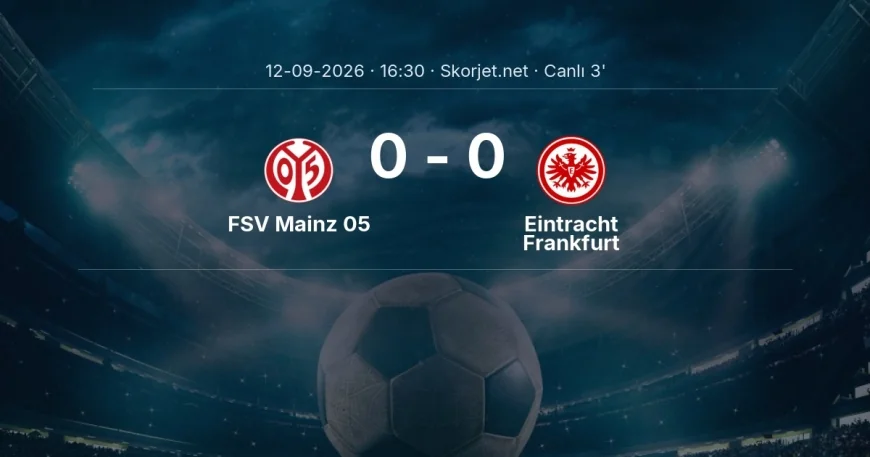 FSV Mainz 05 - Eintracht Frankfurt maçı başladı | Bundesliga