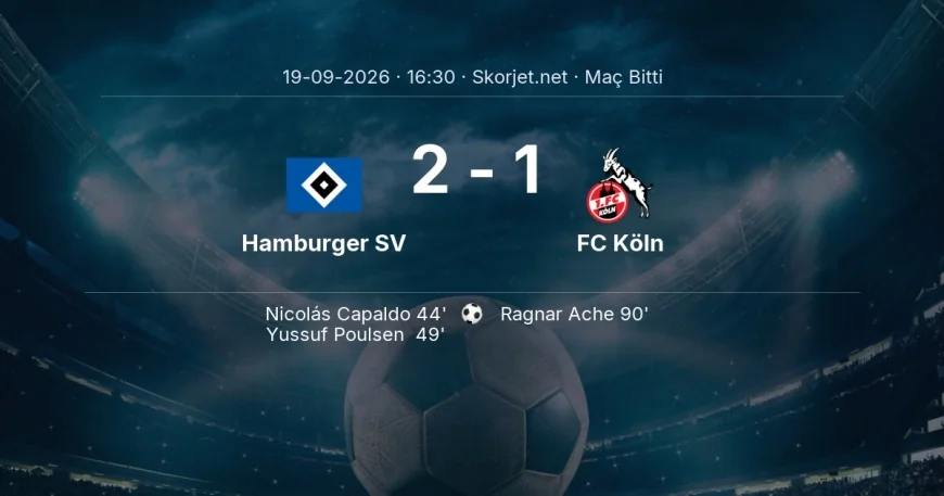 Hamburger SV 2-1 FC Köln - maç özeti | Bundesliga
