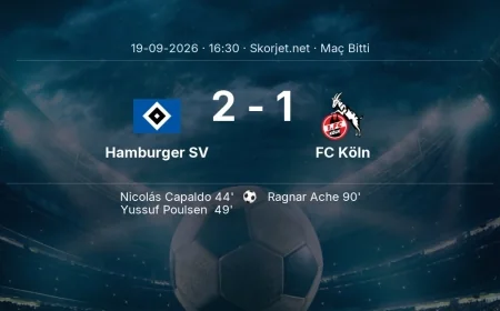 Hamburger SV 2-1 FC Köln - maç özeti | Bundesliga