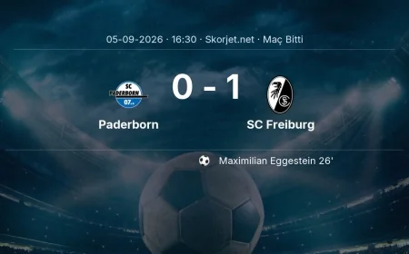 Paderborn 0-1 SC Freiburg - maç özeti | Bundesliga