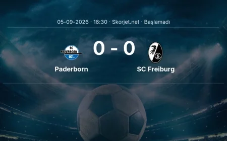 Bundesliga: Paderborn - SC Freiburg kadro ve maç öncesi