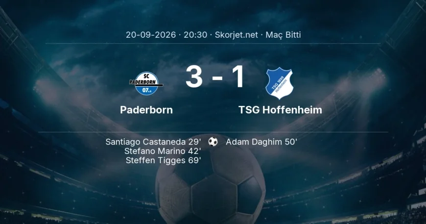 Paderborn 3-1 TSG Hoffenheim - maç özeti | Bundesliga