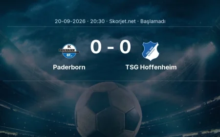 Bundesliga: Paderborn - TSG Hoffenheim maç bilgileri