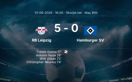 Bundesliga | RB Leipzig 5-0 Hamburger SV sonucu