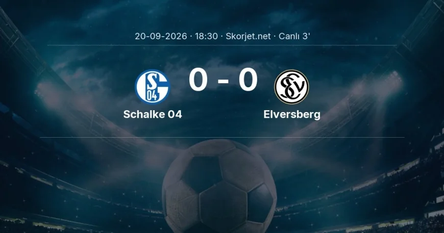 Bundesliga: Schalke 04 - Elversberg maçı başladı