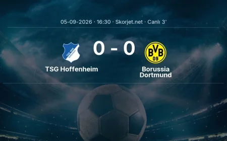 Bundesliga: TSG Hoffenheim - Borussia Dortmund maçı başladı