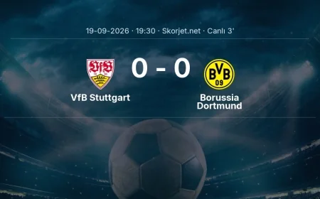 Bundesliga: VfB Stuttgart - Borussia Dortmund maçı başladı