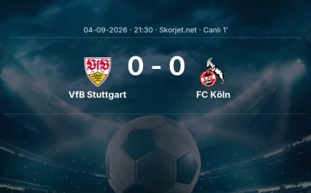 MAÇ BAŞLADI | VfB Stuttgart - FC Köln