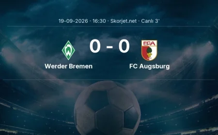 MAÇ BAŞLADI | Werder Bremen - FC Augsburg
