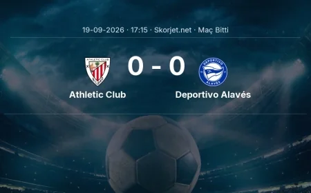La Liga | Athletic Club 0-0 Deportivo Alavés sonucu