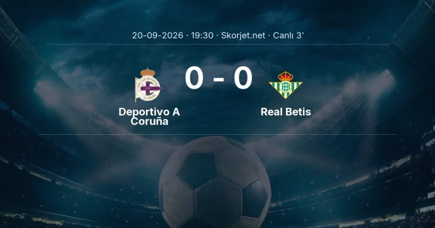 La Liga: Deportivo A Coruña - Real Betis maçı başladı