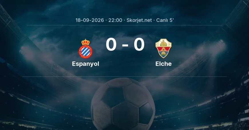 Espanyol - Elche maçı başladı | La Liga