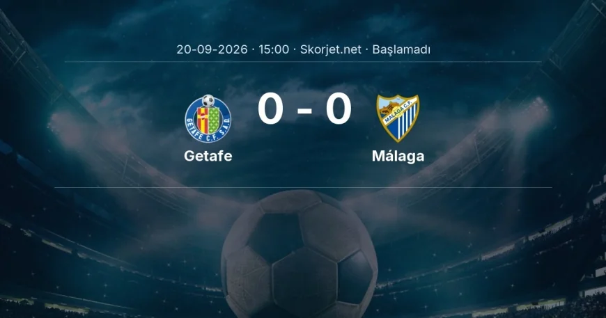 Getafe - Málaga muhtemel ilk 11'ler | La Liga