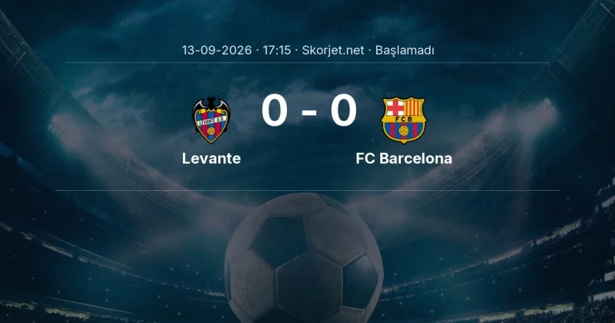 La Liga: Levante - FC Barcelona kadro ve maç öncesi