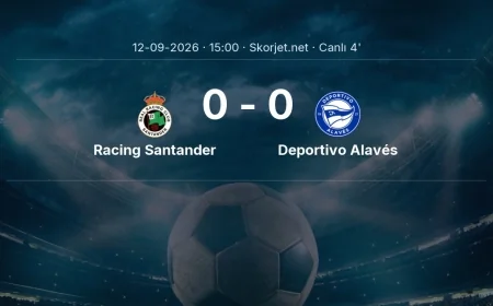 La Liga: Racing Santander - Deportivo Alavés maçı başladı